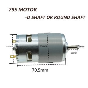 TMM 795 895 DC Motor 12V-24V 3000-12000RPM Motor Large Torque Gear Motor For Engraving Machine Lathe Tool