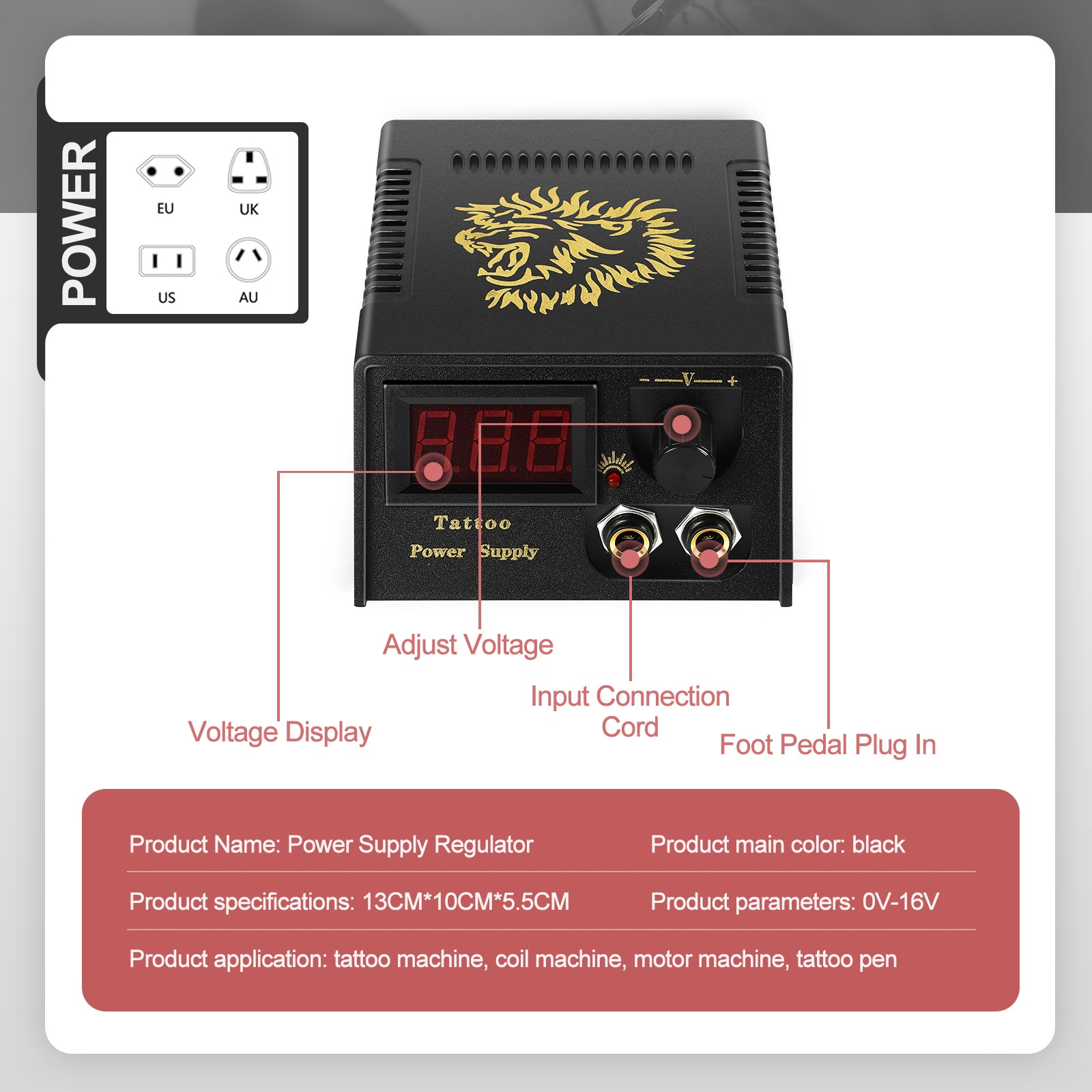 Professional Tattoo Kit Tattoo Rotary Pen Machine With Tattoo box