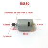 RS 380 390 550 Children's Electric Car Toy Car Motorcycle 6V 12V Motor Engine - Image 4