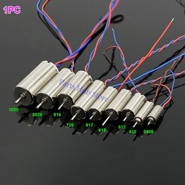 DC 3V-3.7V Coreless Motor 0408,412,612,615,617.716,720,816,8520,1020 High Speed RC Drone Strong Magnetic DIY Aircraft
