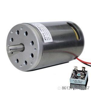 77MM DC 220V Bearing DC Motor 350W/680W High Speed CW/CCW DIY Sand machine Lathe with Cooling Fan